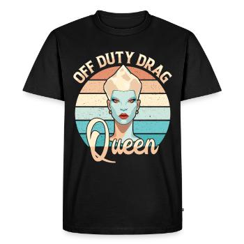 LGBTQ Off-duty Drag Queen Pride - T-shirt Premium bio Homme - noir - Devant - Nico (187cm)