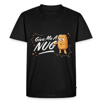 Give Me a Nug Chicken Nuggets - Men's Premium Organic T-Shirt - black - Front - Nico (187cm)
