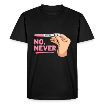 Childless No Never childless Of their own free will - Men's Premium Organic T-Shirt - black - Front - Nico (187cm)