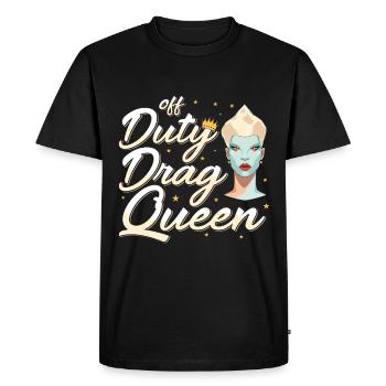 LGBTQ Off-duty Drag Queen Pride - T-shirt Premium bio Homme - noir - Devant - Nico (187cm)