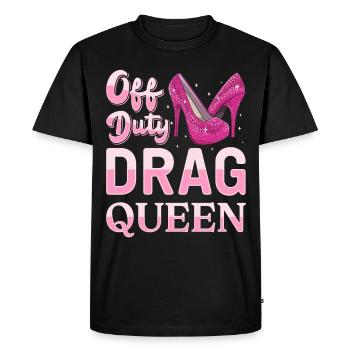 LGBTQ Off-duty Drag Queen Pride - T-shirt Premium bio Homme - noir - Devant - Nico (187cm)