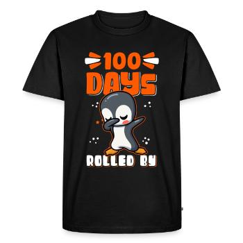 100 School Days School Students Children Gift - Men's Premium Organic T-Shirt - black - Front - Nico (187cm)