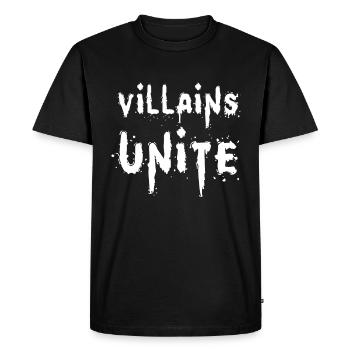 Les méchants unissent l’ère Vilain - T-shirt Premium bio Homme - noir - Devant - Nico (187cm)