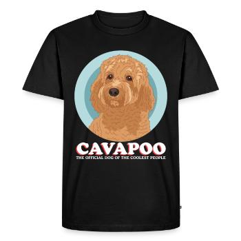 Cavapoo Cavoodle Chien Chien Propriétaire Cadeau - T-shirt Premium bio Homme - noir - Devant - Nico (187cm)