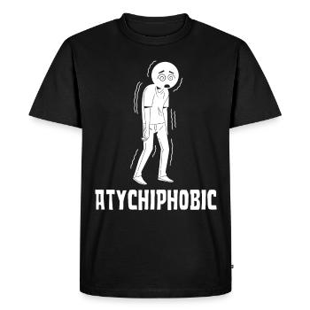 Atychiphobie Graphique Atychiphobie Conscience - T-shirt Premium bio Homme - noir - Devant - Nico (187cm)