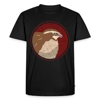 Quail Quail Breeder Quail Keeping Gift - Men's Premium Organic T-Shirt - black - Front - Nico (187cm)
