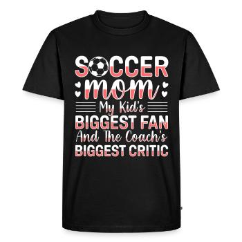 Fußball-Mutter Gameday Soccer Maman - T-shirt Premium bio Homme - noir - Devant - Nico (187cm)