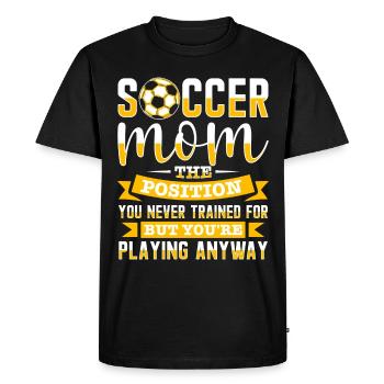 Fußball-Mutter Gameday Soccer Maman - T-shirt Premium bio Homme - noir - Devant - Nico (187cm)