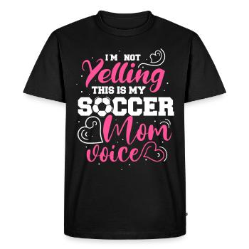 Fußball-Mutter Gameday Soccer Maman - T-shirt Premium bio Homme - noir - Devant - Nico (187cm)