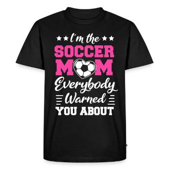 Fußball-Mutter Gameday Soccer Maman - T-shirt Premium bio Homme - noir - Devant - Nico (187cm)