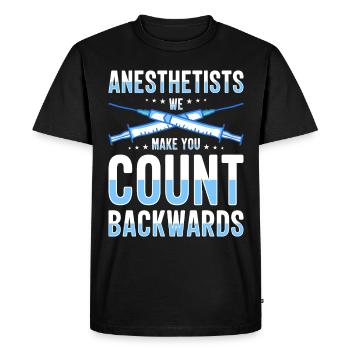Anesthesiologist Anesthesia Anesthesiology Anesthesiologist - Men's Premium Organic T-Shirt - black - Front - Nico (187cm)