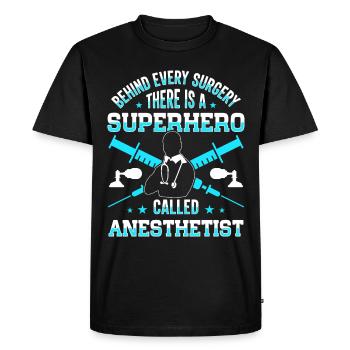 Anesthesiologist Anesthesia Anesthesiology Anesthesiologist - Men's Premium Organic T-Shirt - black - Front - Nico (187cm)