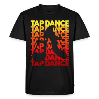Danseur de claquettes Chaussures de danse à claquettes Instructeur de danse à claquettes - T-shirt Premium bio Homme - noir - Devant - Nico (187cm)
