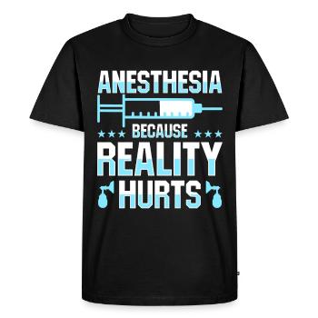 Anesthesiologist Anesthesia Anesthesiology - Men's Premium Organic T-Shirt - black - Front - Nico (187cm)