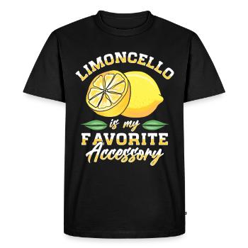 Italian limoncello lover - Men's Premium Organic T-Shirt - black - Front - Nico (187cm)