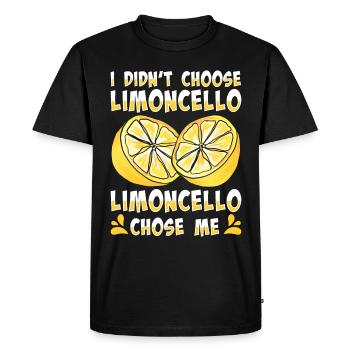 Italian limoncello lover - Men's Premium Organic T-Shirt - black - Front - Nico (187cm)