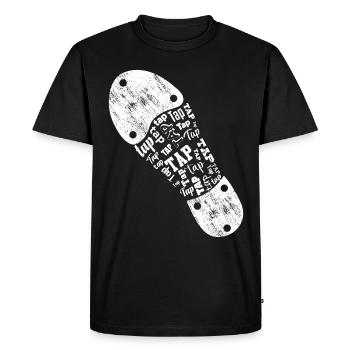 Danseur de claquettes Chaussures de danse à claquettes Instructeur de danse à claquettes - T-shirt Premium bio Homme - noir - Devant - Nico (187cm)