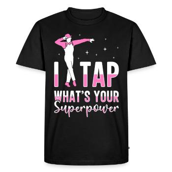 Danseur de claquettes Chaussures de danse à claquettes Instructeur de danse à claquettes - T-shirt Premium bio Homme - noir - Devant - Nico (187cm)