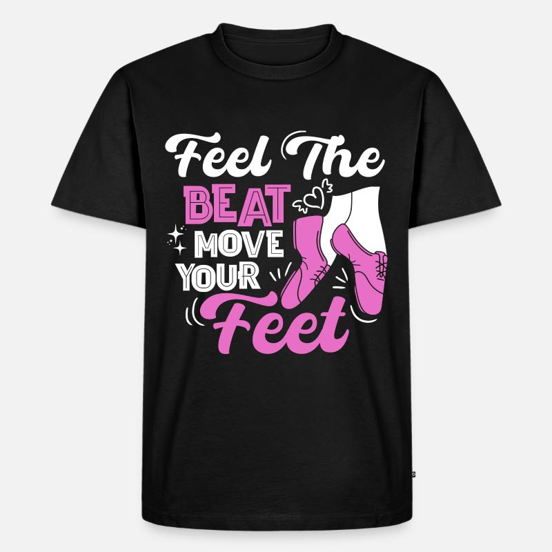 Stepptänzer Stepptanzschuhe Stepptanzlehrer - Männer Premium Bio T-Shirt - Schwarz