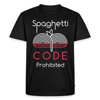 Programmation - T-shirt Premium bio Homme - noir - Devant - Nico (187cm)