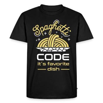Computer programming - Men's Premium Organic T-Shirt - black - Front - Nico (187cm)