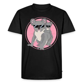 Koalas Koalas | Koala Bear Koala Bear Cadeau - T-shirt Premium bio Homme - noir - Devant - Nico (187cm)