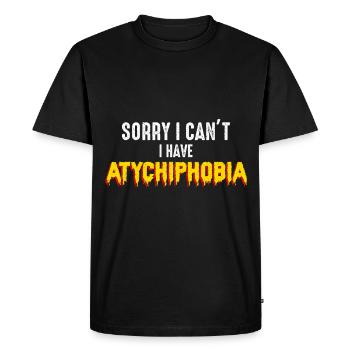 Atychiphobie Graphique Atychiphobie Conscience - T-shirt Premium bio Homme - noir - Devant - Nico (187cm)