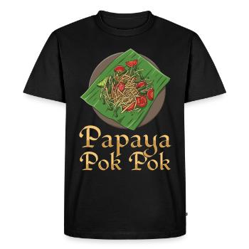 I'm just here for Som Tum Thai Food Lover - Men's Premium Organic T-Shirt - black - Front - Nico (187cm)