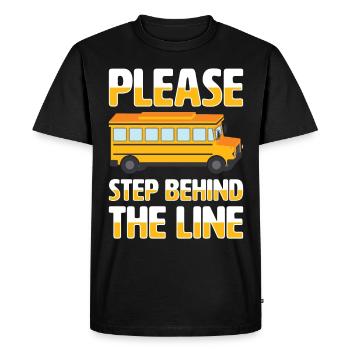 Moniteur d’autobus scolaire Transport scolaire des préposés aux autobus - T-shirt Premium bio Homme - noir - Devant - Nico (187cm)
