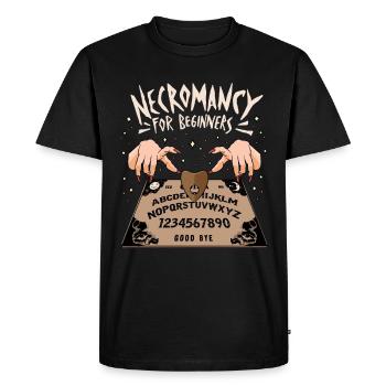Nécromancie Nécromance Sorcellerie Sorcellerie Occultisme - T-shirt Premium bio Homme - noir - Devant - Nico (187cm)