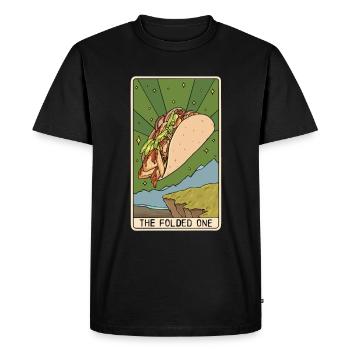 Tarot Card Reader Taco Lover Taco Eater Mexican - Men's Premium Organic T-Shirt - black - Front - Nico (187cm)