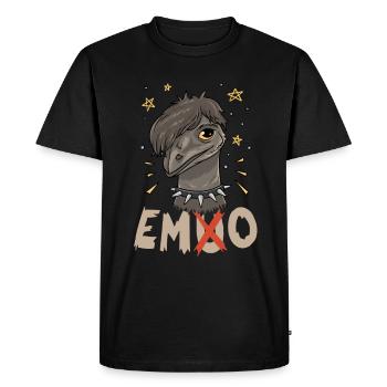 Emo Boy Emo Girl Emu Bird Emocore Punk Esthétique - T-shirt Premium bio Homme - noir - Devant - Nico (187cm)