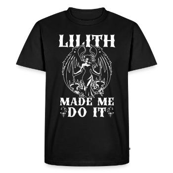 Lilith, Démon, Gothique, Mythologie, Folklore, - T-shirt Premium bio Homme - noir - Devant - Nico (187cm)