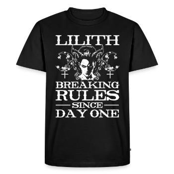Lilith, Démon, Gothique, Mythologie, Folklore, - T-shirt Premium bio Homme - noir - Devant - Nico (187cm)