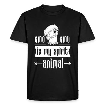 Emo Boy Emo Girl Emu Bird Emocore Punk Esthétique - T-shirt Premium bio Homme - noir - Devant - Nico (187cm)