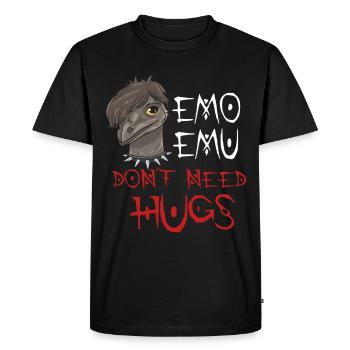Emo Boy Emo Girl Emu Bird Emocore Punk Esthétique - T-shirt Premium bio Homme - noir - Devant - Nico (187cm)