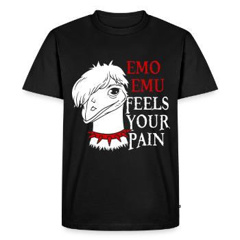 Emo Boy Emo Girl Emu Bird Emocore Punk Esthétique - T-shirt Premium bio Homme - noir - Devant - Nico (187cm)