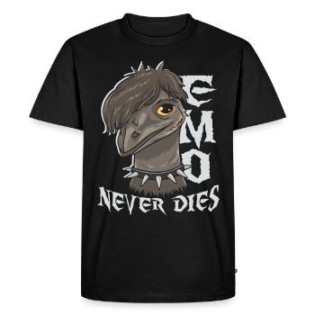Emo Boy Emo Girl Emu Bird Emocore Punk Esthétique - T-shirt Premium bio Homme - noir - Devant - Nico (187cm)