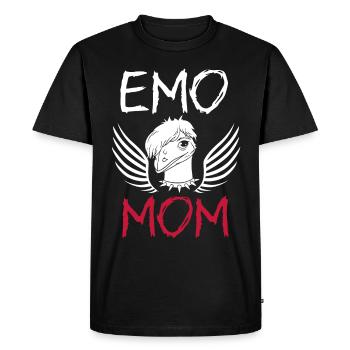 Emo Girl Emu Bird Emocore Punk Esthétique Goth - T-shirt Premium bio Homme - noir - Devant - Nico (187cm)