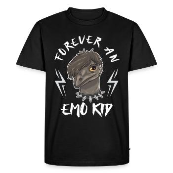 Emo Boy Emo Girl Emu Bird Emocore Punk Esthétique - T-shirt Premium bio Homme - noir - Devant - Nico (187cm)