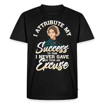 Nurse Florence Nightingale Medical - Men's Premium Organic T-Shirt - black - Front - Nico (187cm)