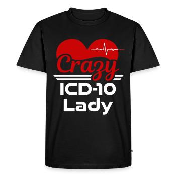 Medical Coder Profession Medical - Men's Premium Organic T-Shirt - black - Front - Nico (187cm)