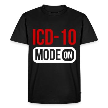 Medical Coder Profession Medical - Men's Premium Organic T-Shirt - black - Front - Nico (187cm)