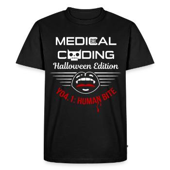 Halloween Medicine Coder Medical - Men's Premium Organic T-Shirt - black - Front - Nico (187cm)