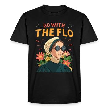 Nurse Florence Nightingale Medical - Men's Premium Organic T-Shirt - black - Front - Nico (187cm)
