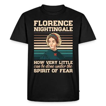 Nurse Florence Nightingale Medical - Men's Premium Organic T-Shirt - black - Front - Nico (187cm)