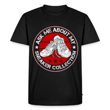 Shoe Collector Shoemaker Sneaker Addict - Men's Premium Organic T-Shirt - black - Front - Nico (187cm)