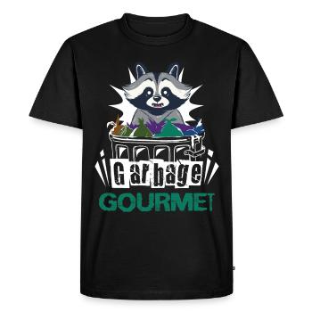 Amateur de raton laveur collecte des ordures - T-shirt Premium bio Homme - noir - Devant - Nico (187cm)