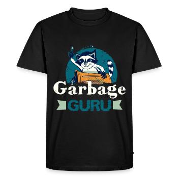 Amateur de raton laveur collecte des ordures - T-shirt Premium bio Homme - noir - Devant - Nico (187cm)
