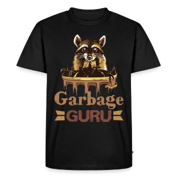 Amateur de raton laveur collecte des ordures - T-shirt Premium bio Homme - noir - Devant - Nico (187cm)